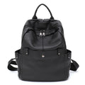 Petit sac à dos femme en éco-cuir grainé, quatre coloris, noir