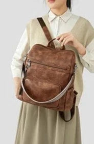 Sac à dos femme en similicuir, ordinateur 14 pouces, 0,94 kg