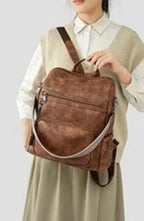 Sac à dos femme en similicuir, ordinateur 14 pouces, 0,94 kg