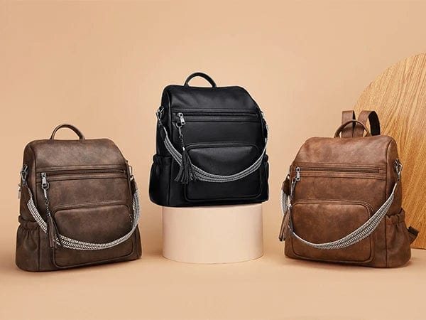 Sac à dos femme en similicuir, ordinateur 14 pouces, 0,94 kg