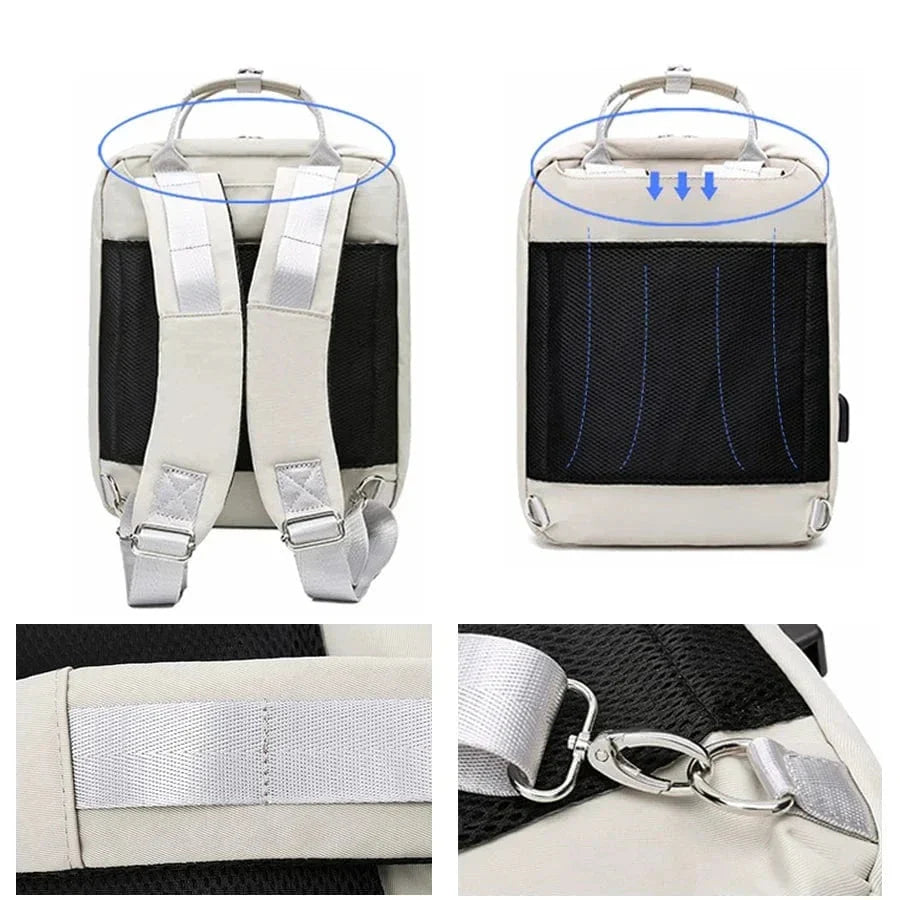 Sac à dos femme avec port USB, ordinateur 15,6 pouces