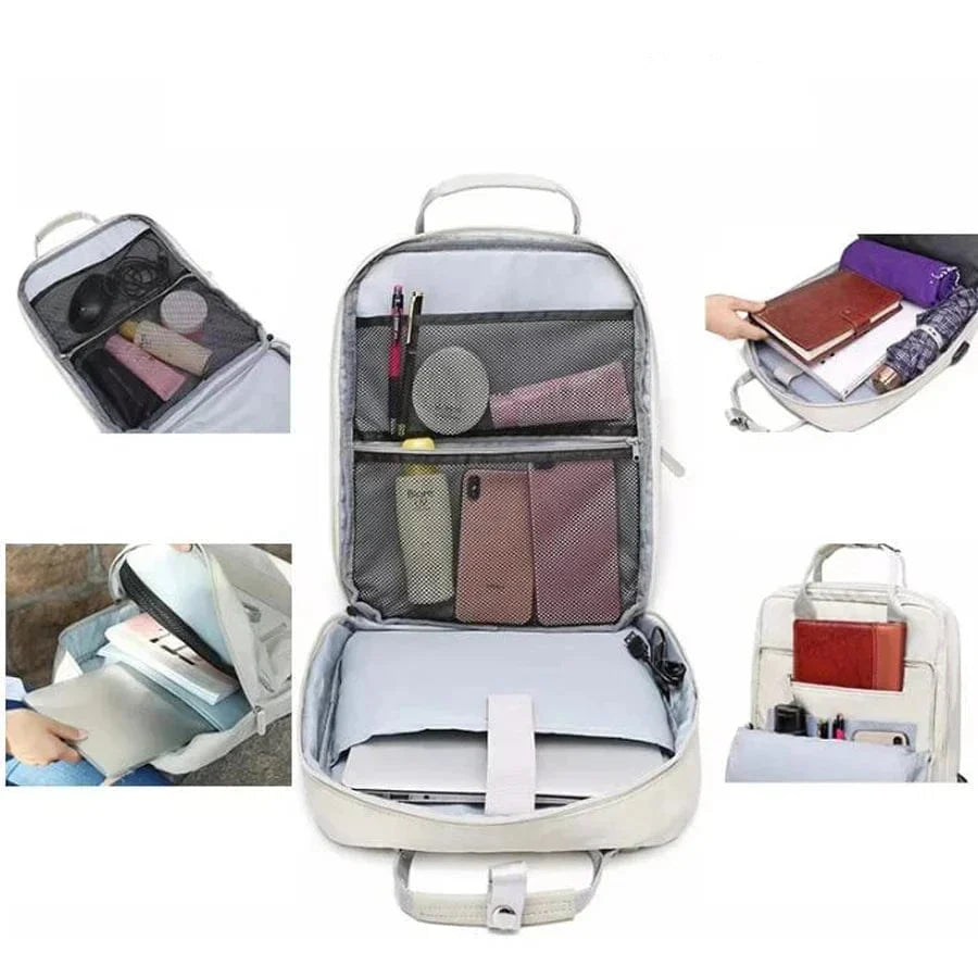 Sac à dos femme avec port USB, ordinateur 15,6 pouces