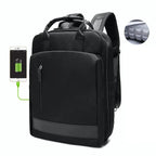 Sac à dos femme avec port USB, ordinateur 15,6 pouces, noir