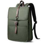 Sac à dos femme pour ordinateur 15,6 pouces, port USB, vert