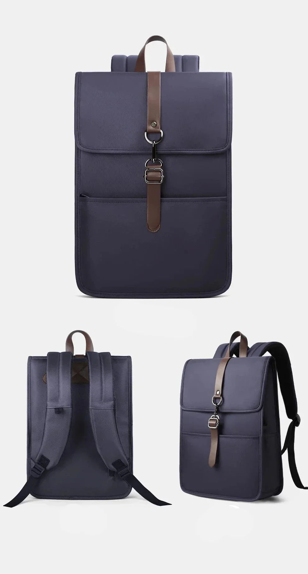 Sac à dos femme pour ordinateur 15,6 pouces, port USB