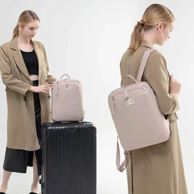 Sac à dos femme fin pour ordinateur 14 pouces, 20 litres