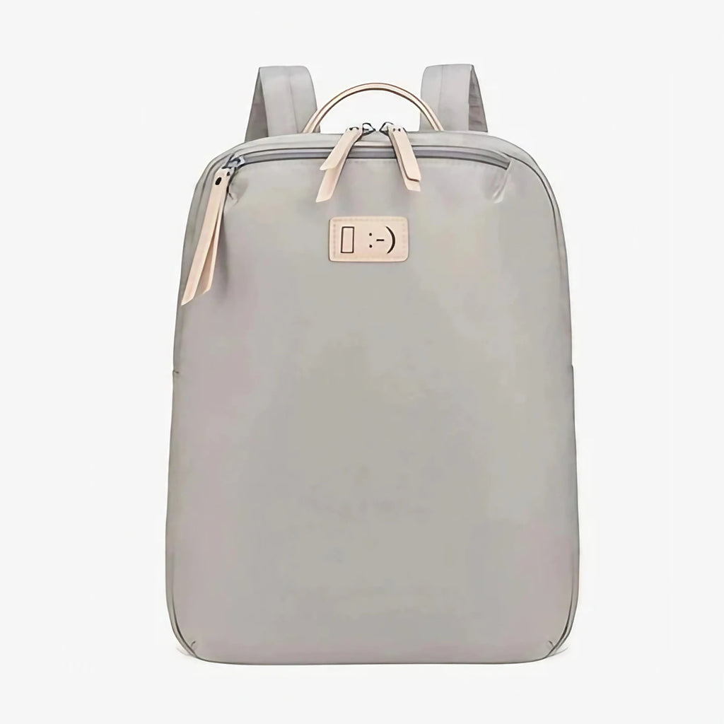 Sac à dos femme fin pour ordinateur 14 pouces, 20 litres, gris