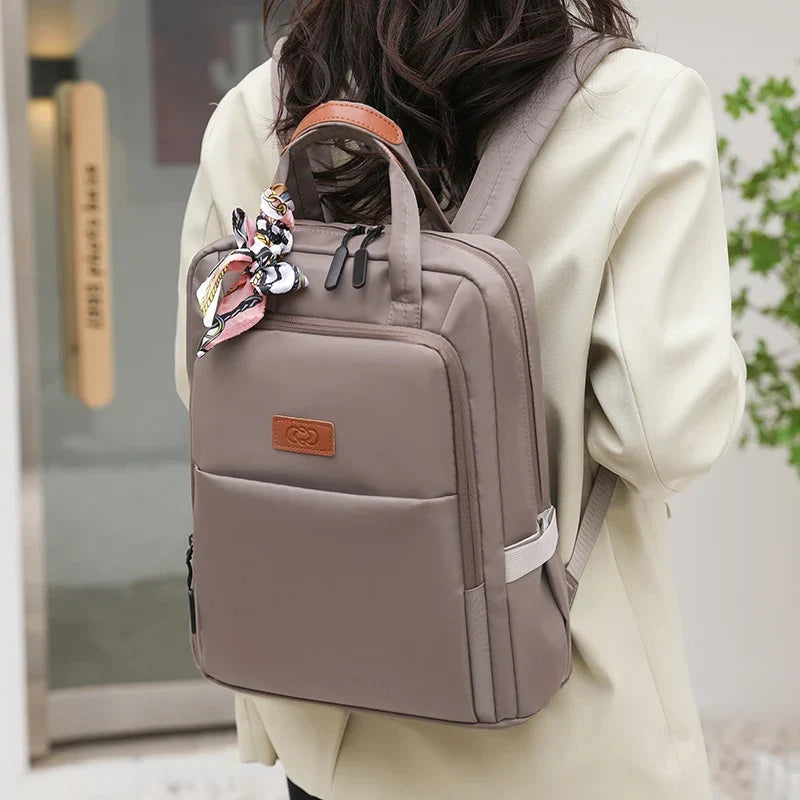 Sac à dos femme ordinateur 13 pouces en nylon imperméable