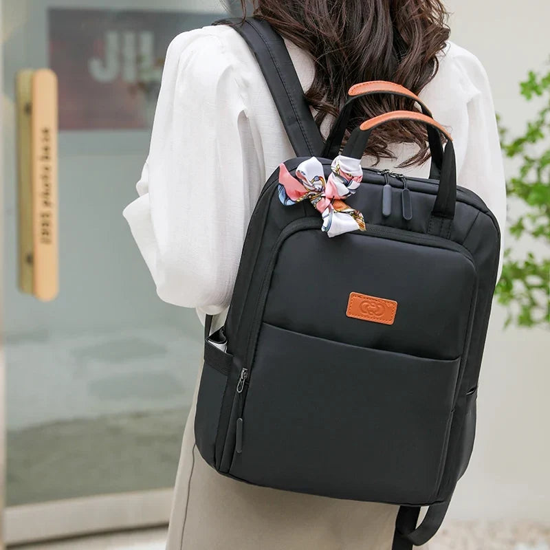 Sac à dos femme ordinateur 13 pouces en nylon imperméable