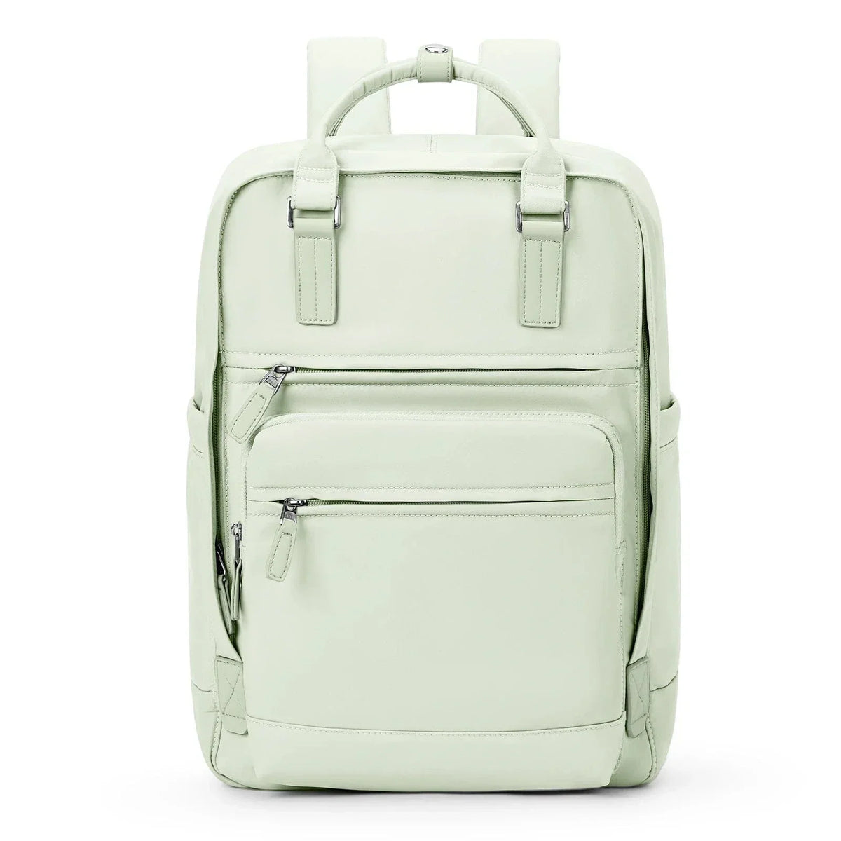 Sac à dos femme en nylon pour ordinateur 15,6 pouces, six coloris, vert clair