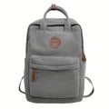 Sac à dos femme en velours côtelé, ordinateur 13 pouces, gris
