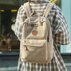 Sac à dos femme en velours côtelé, ordinateur 13 pouces