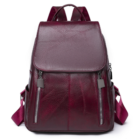 Sac à dos antivol femme à fermetures cachées, porté dos ou main