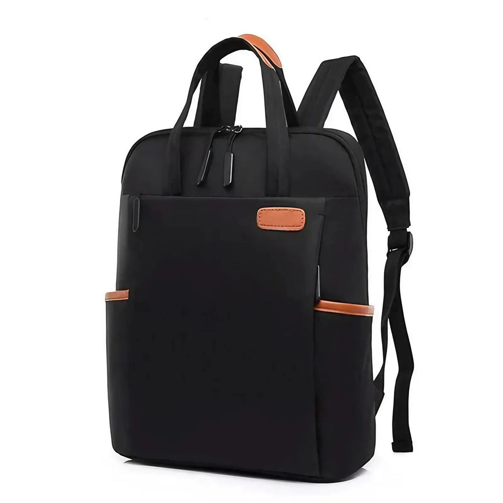 Sac à dos femme en nylon Oxford, ordinateur 14 pouces, noir