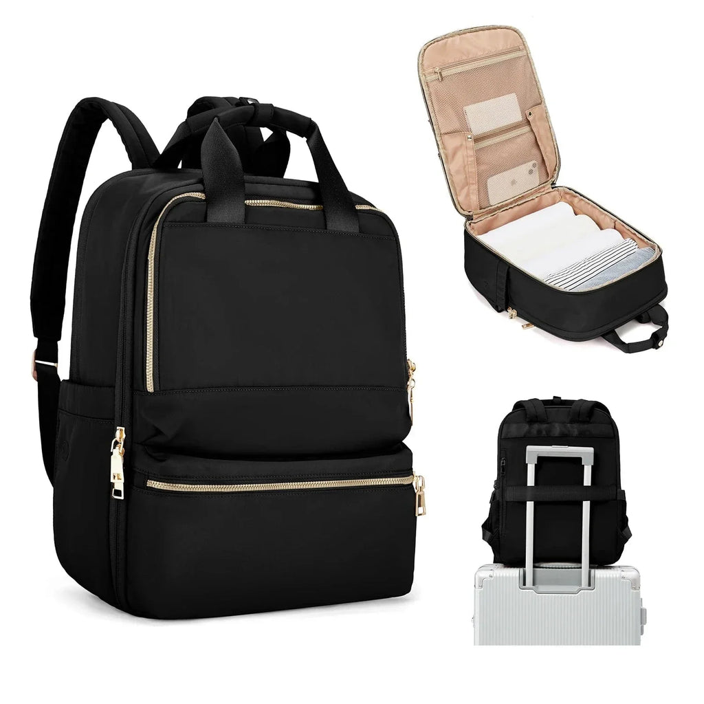 Sac à dos ordinateur femme 14 pouces en nylon Oxford, six coloris
