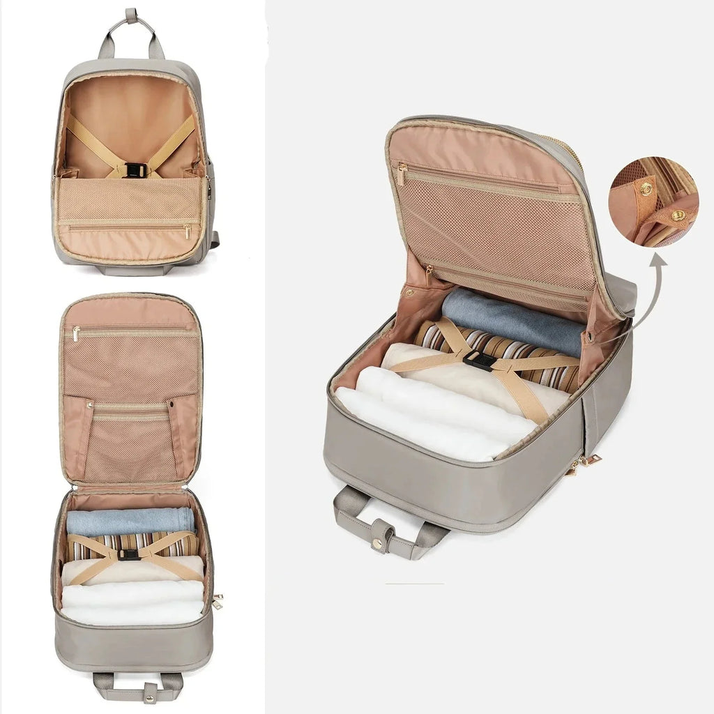 Sac à dos ordinateur femme 14 pouces en nylon Oxford, six coloris