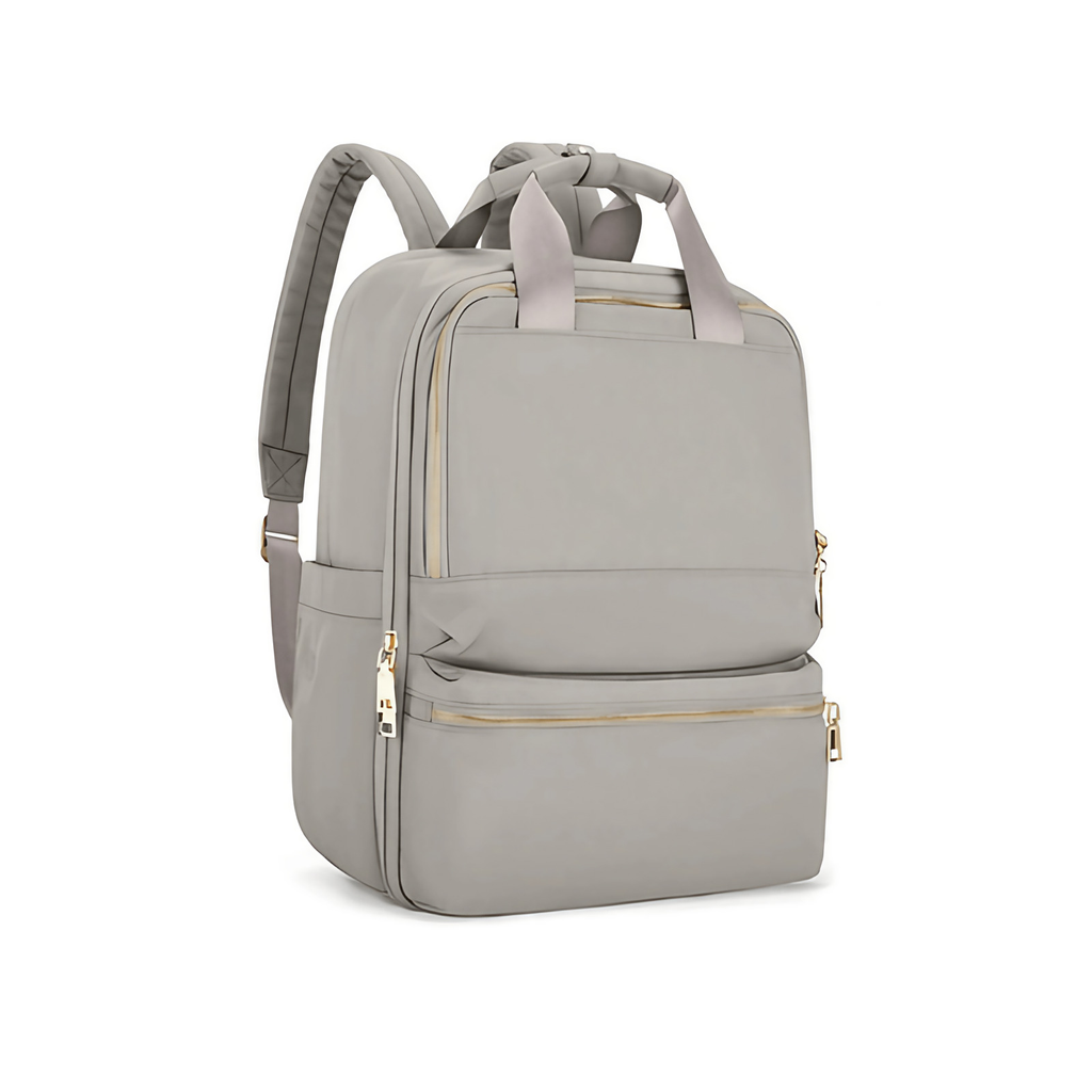 Sac à dos ordinateur femme 14 pouces en nylon Oxford, six coloris, gris
