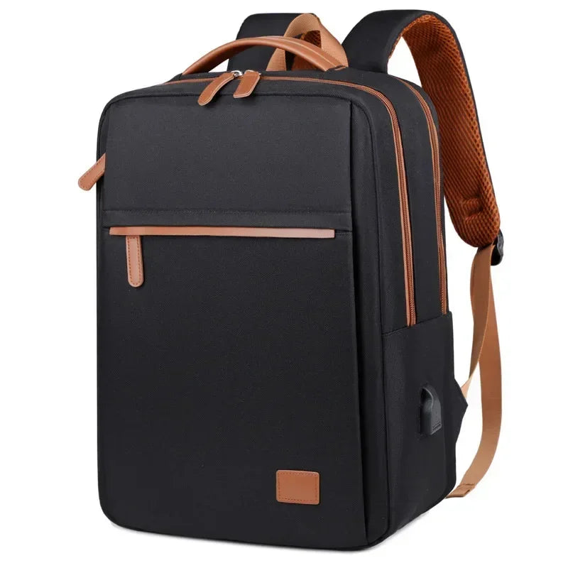 Sac à dos ordinateur femme en toile Oxford, cinq coloris, noir