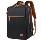 Sac à dos ordinateur femme en toile Oxford, cinq coloris, noir