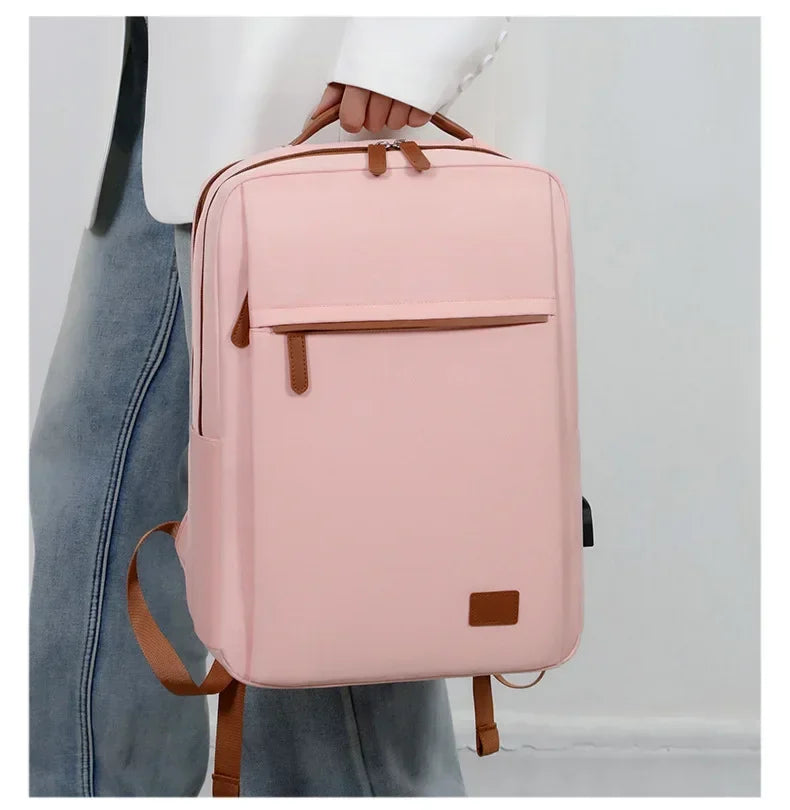 Sac à dos ordinateur femme en toile Oxford, cinq coloris