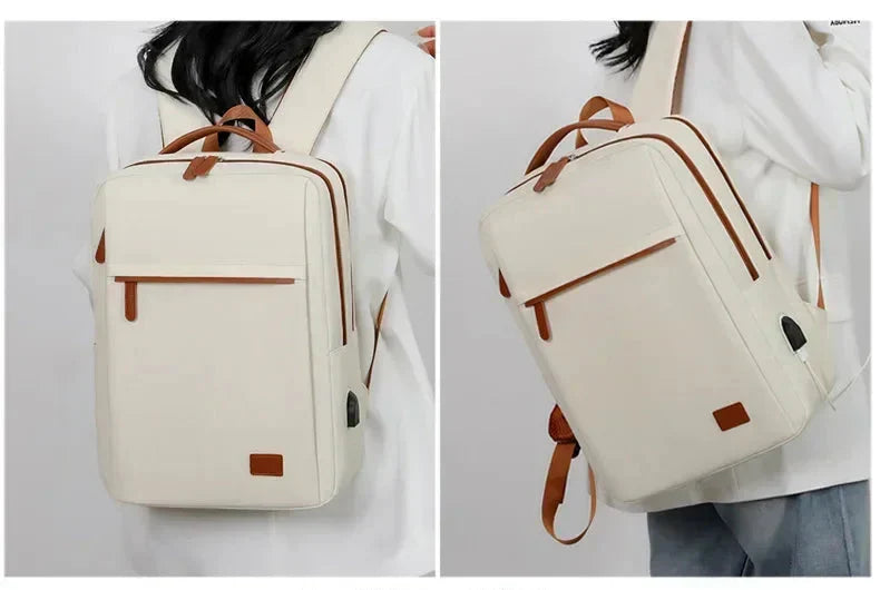 Sac à dos ordinateur femme en toile Oxford, cinq coloris