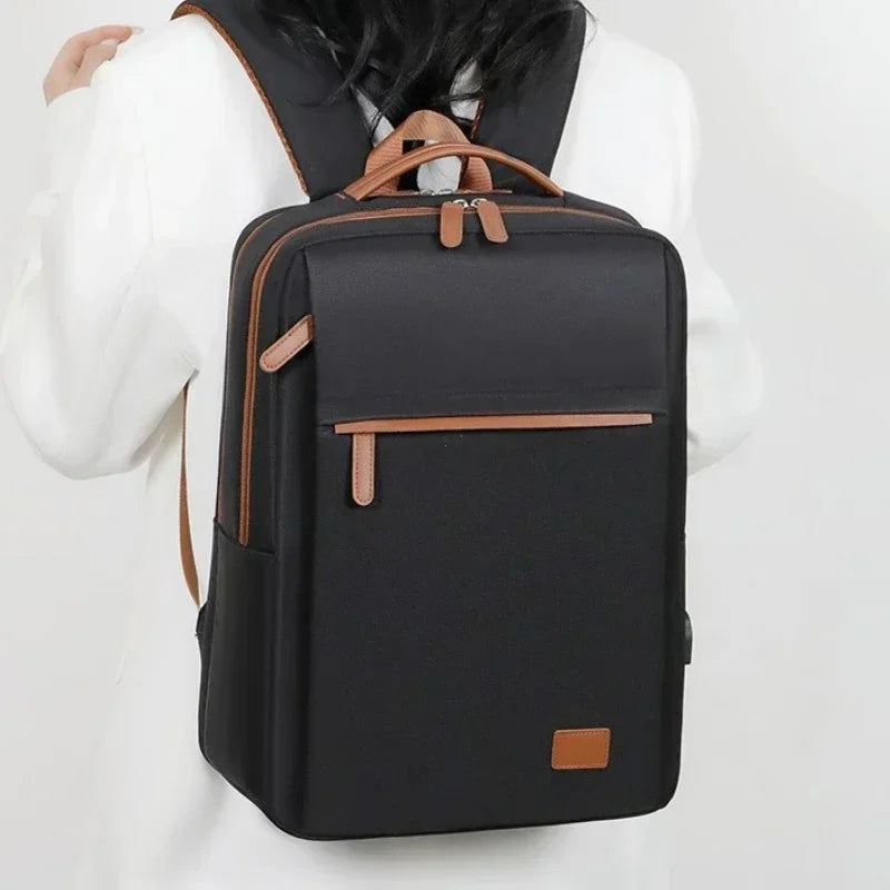 Sac à dos ordinateur femme en toile Oxford, cinq coloris