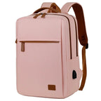Sac à dos ordinateur femme en toile Oxford, cinq coloris, rose