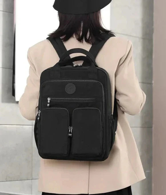 Sac à dos femme collège en nylon Oxford, 14 pouces, sept coloris