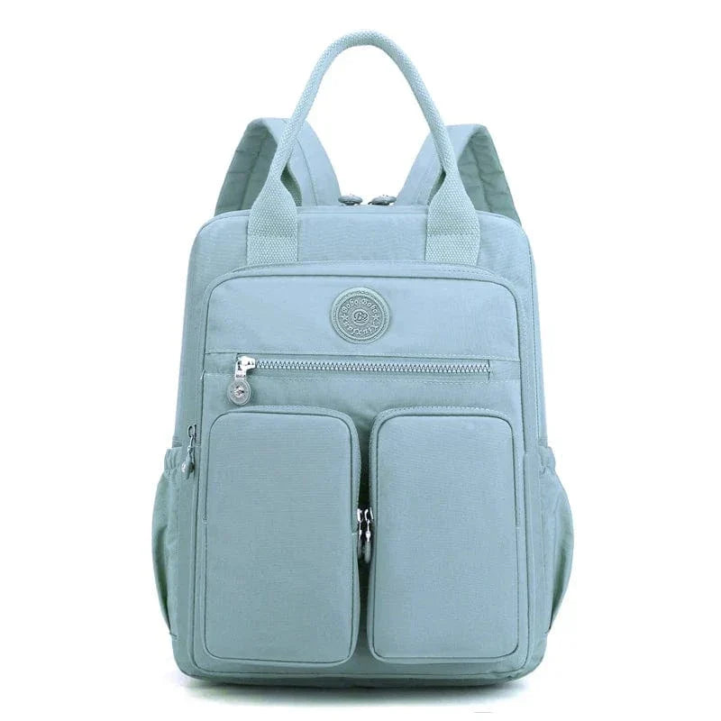 Sac à dos femme collège en nylon Oxford, 14 pouces, sept coloris