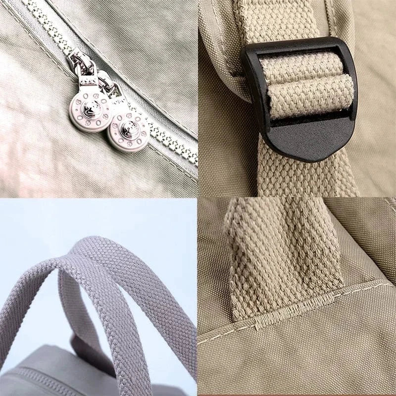 Sac à dos femme collège en nylon Oxford, 14 pouces, sept coloris