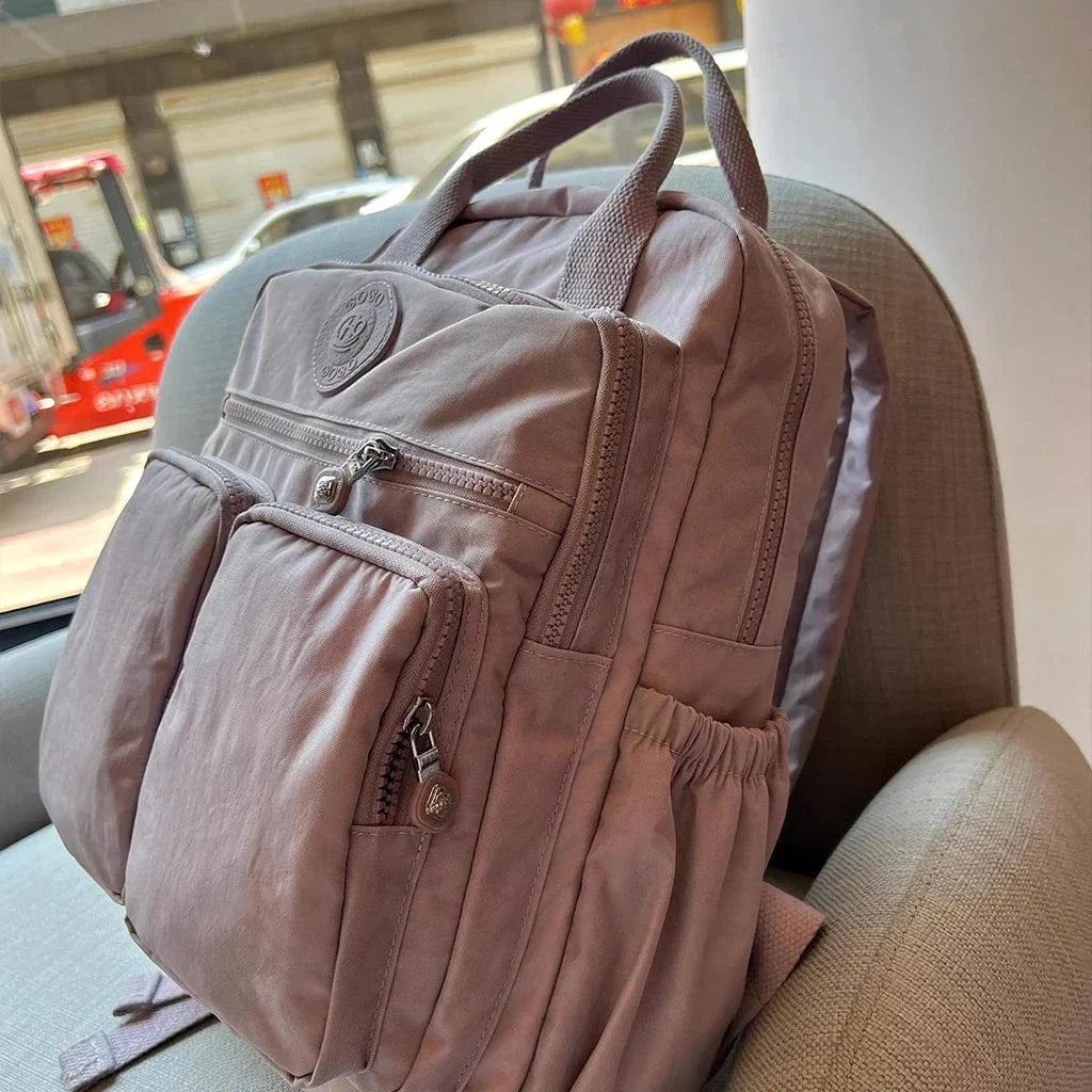 Sac à dos femme collège en nylon Oxford, 14 pouces, sept coloris