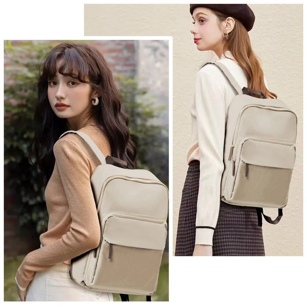 Sac à dos femme en nylon, ordinateur 13 pouces, quatre coloris
