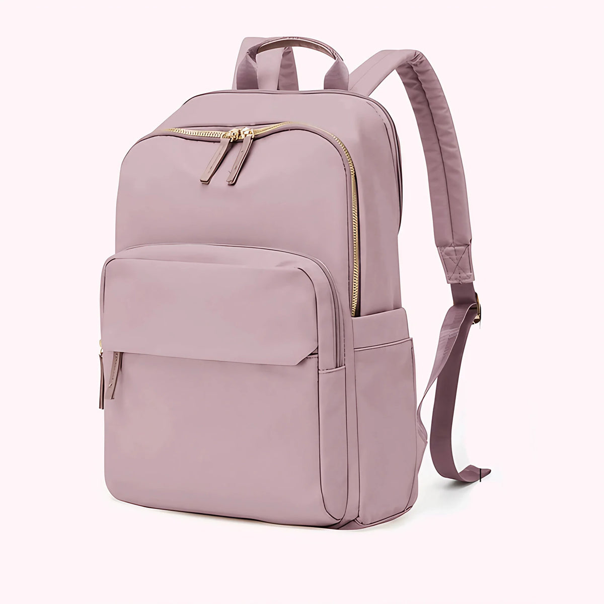 Sac à dos femme en nylon, ordinateur 13 pouces, quatre coloris, rose