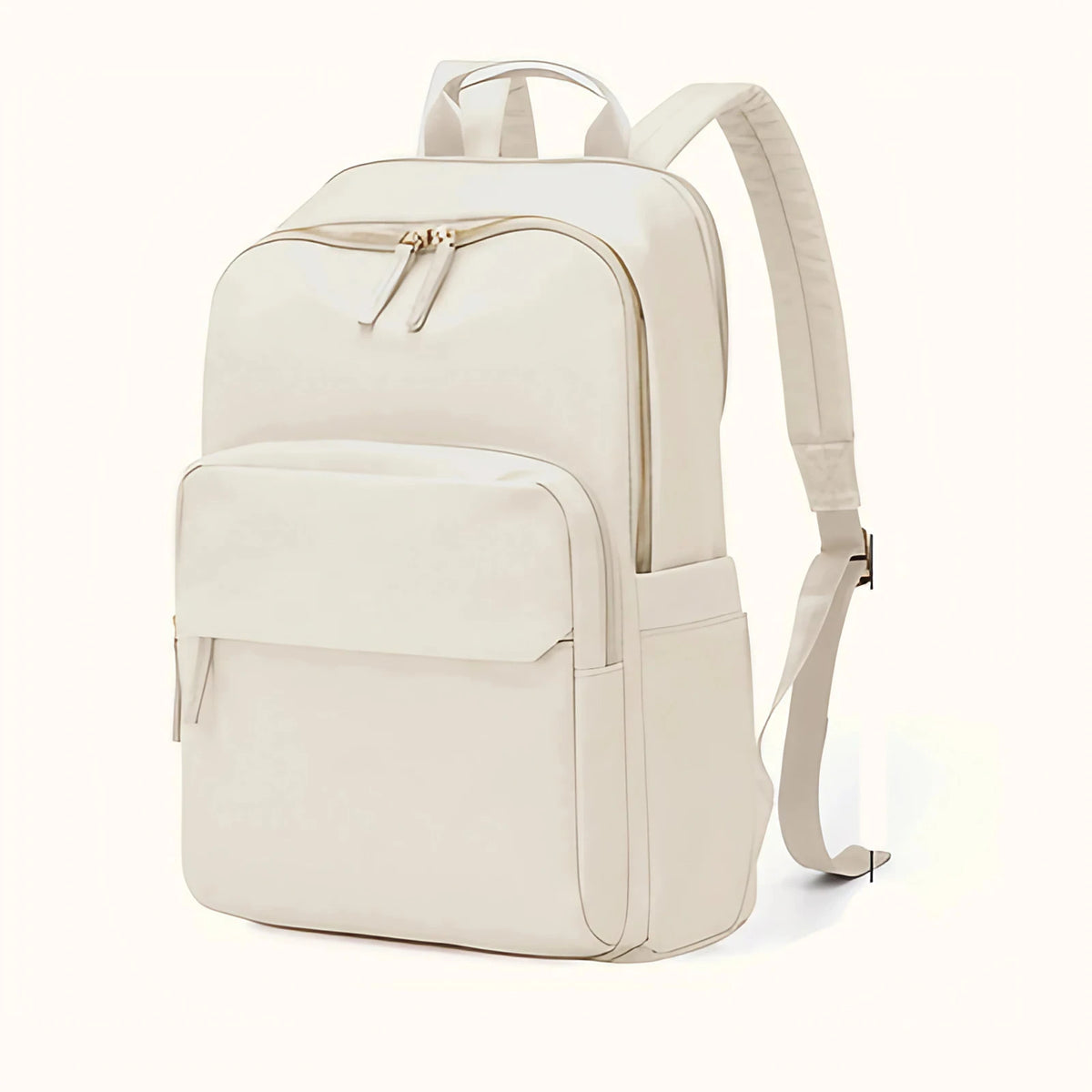 Sac à dos femme en nylon, ordinateur 13 pouces, quatre coloris, écru
