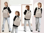 Sac à dos femme ordinateur 15 pouces en nylon déperlant