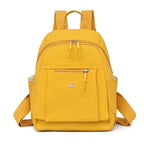 Petit sac à dos femme en nylon léger, sept coloris, jaune