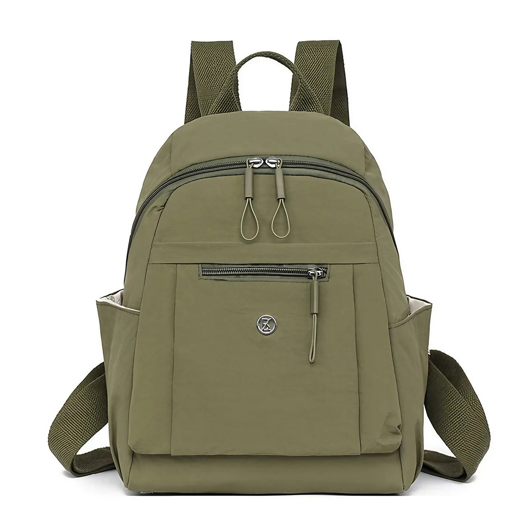 Petit sac à dos femme en nylon léger, sept coloris, vert
