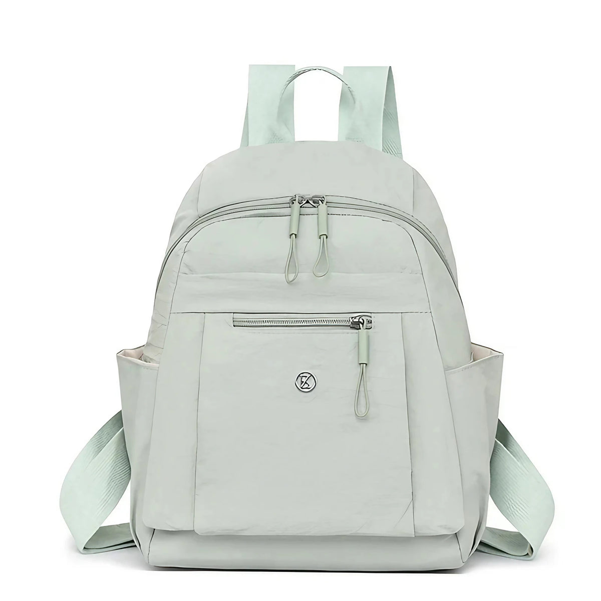Petit sac à dos femme en nylon léger, sept coloris, vert pastel