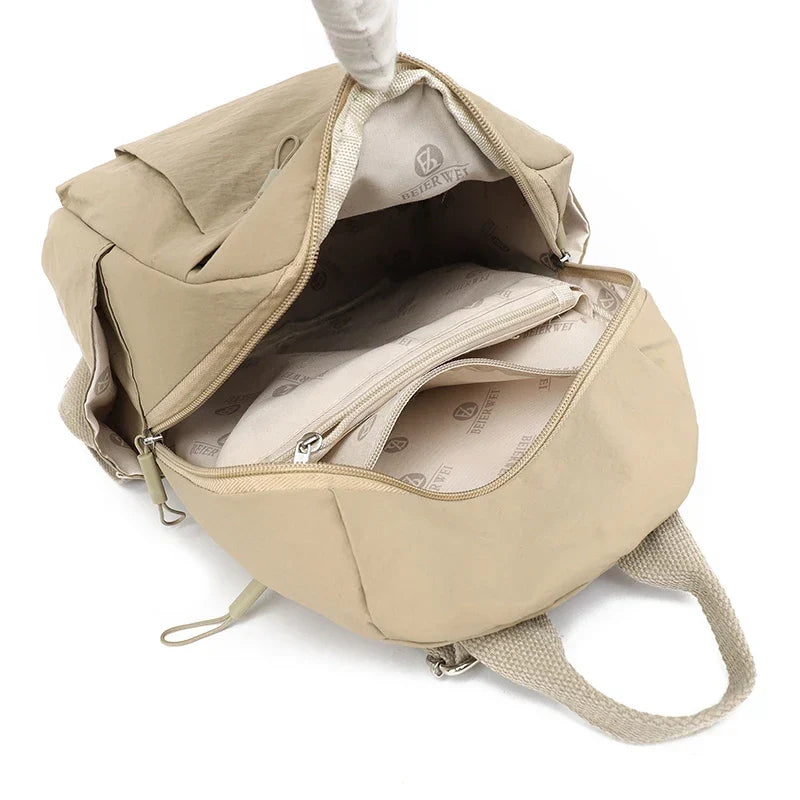 Petit sac à dos femme en nylon léger, sept coloris