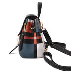 Sac à dos femme de ville léger, similicuir et tissu