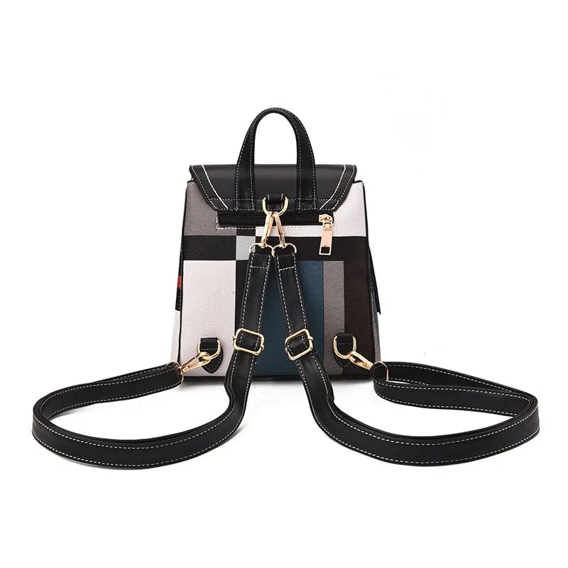 Sac à dos femme de ville léger, similicuir et tissu