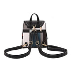 Sac à dos femme de ville léger, similicuir et tissu