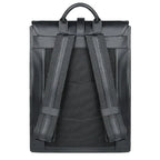 Sac à dos homme en cuir noir, ordinateur 14 pouces
