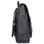 Sac à dos homme en cuir noir, ordinateur 14 pouces