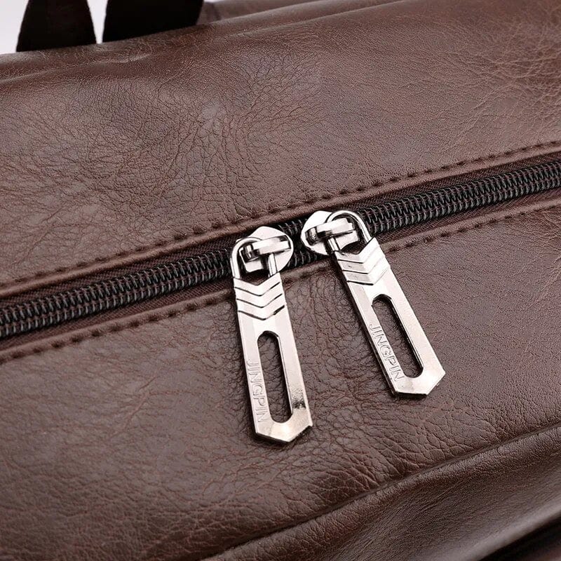 Sac à dos homme en similicuir imperméable, 45 cm de haut