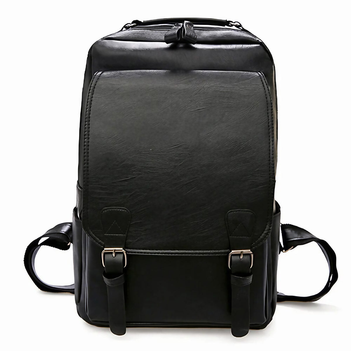 Sac à dos homme en similicuir, 41 x 27 cm, trois coloris, noir
