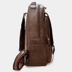 Sac à dos homme en similicuir, 41 x 27 cm, trois coloris