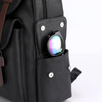Sac à dos homme en similicuir, compartiment ordinateur