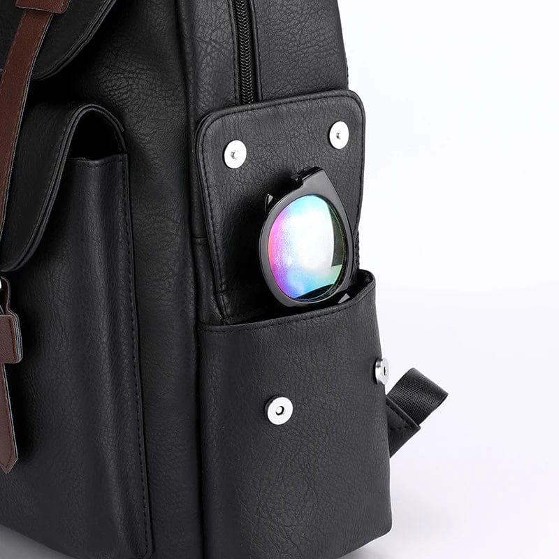 Sac à dos homme en similicuir, compartiment ordinateur
