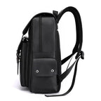 Sac à dos homme en similicuir, compartiment ordinateur